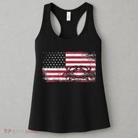 Crab Fisherman American Flag 4th of July Crabbing Women's Tank Top thumb 3