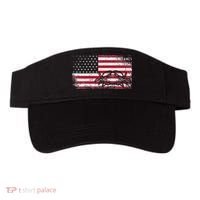 Crab Fisherman American Flag 4th of July Crabbing Visor thumb 0