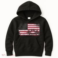 Crab Fisherman American Flag 4th of July Crabbing Kids Hoodie thumb 0