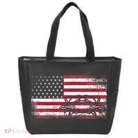 Crab Fisherman American Flag 4th of July Crabbing Tote Bag thumb 0