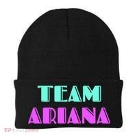 Cheer For Ariana, Show Support Be On Team Ariana | 90s Style Beanie thumb 0