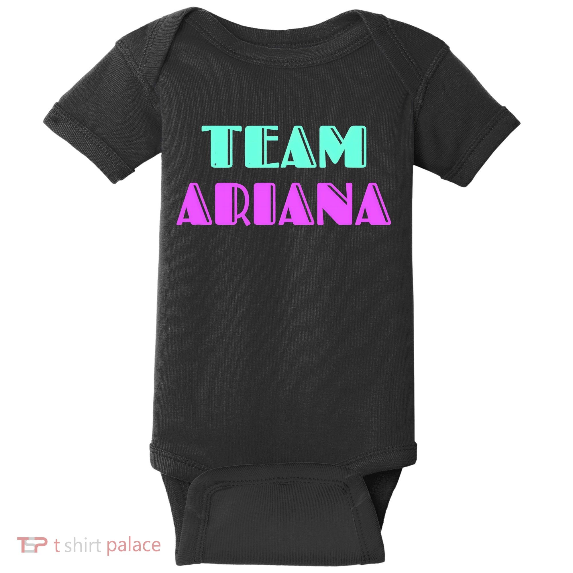Cheer For Ariana, Show Support Be On Team Ariana | 90s Style Baby Bodysuit