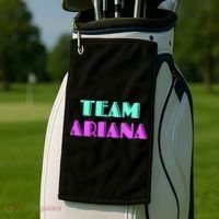 Cheer For Ariana, Show Support Be On Team Ariana | 90s Style Golf Towel thumb 2