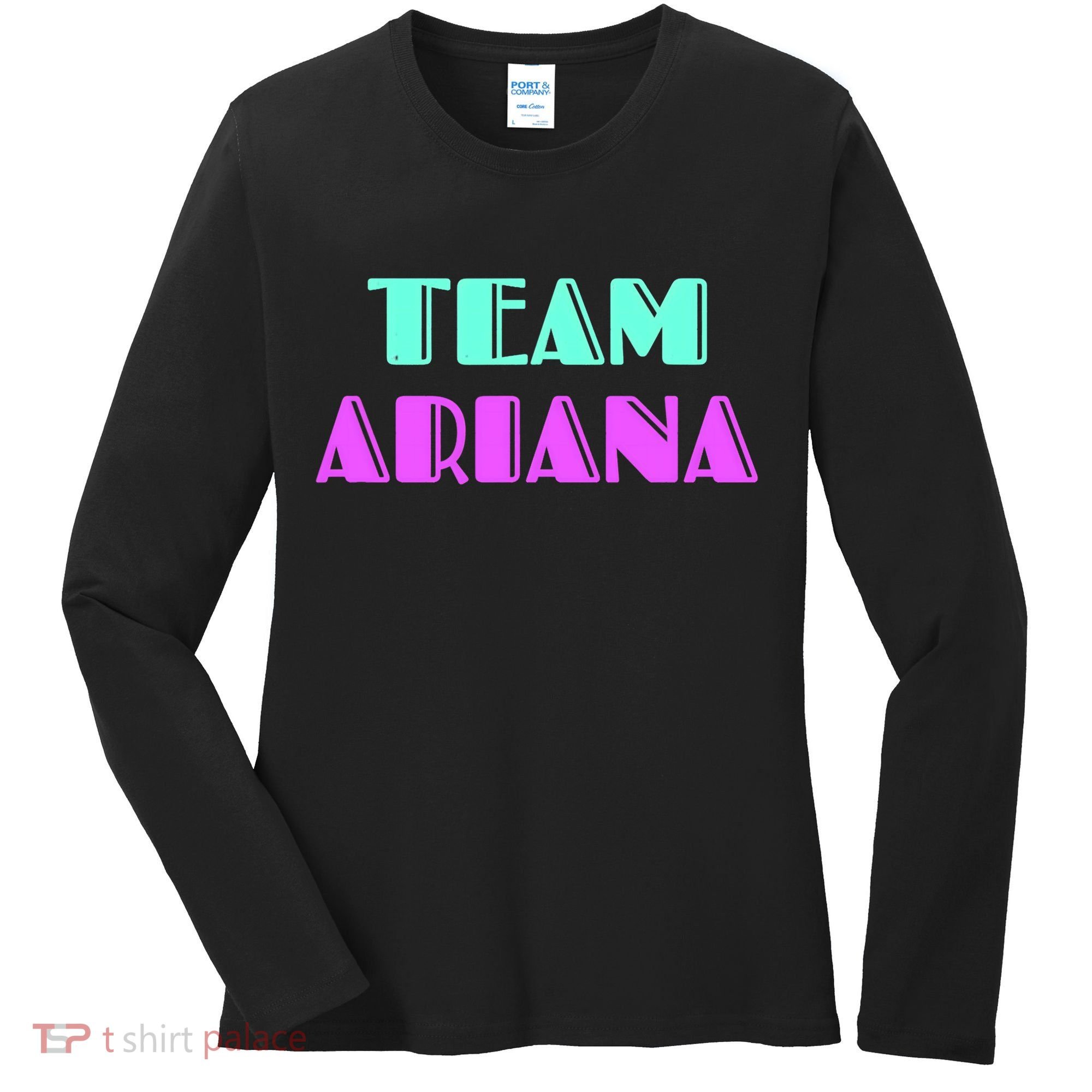Cheer For Ariana, Show Support Be On Team Ariana | 90s Style Women's Long Sleeve Shirt