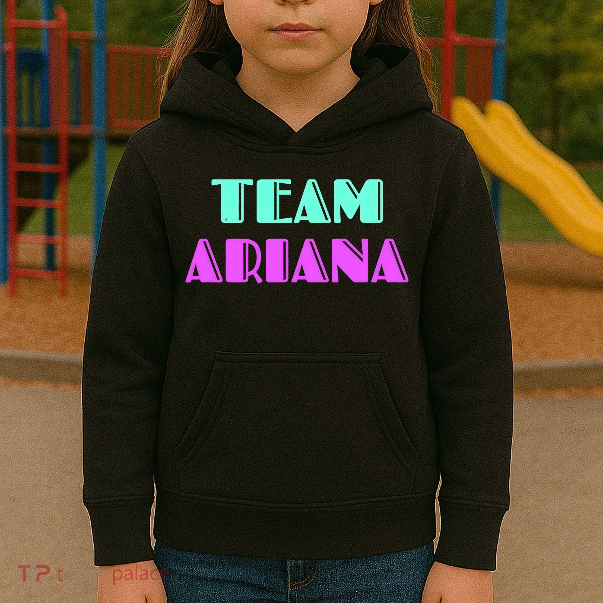 Cheer For Ariana, Show Support Be On Team Ariana | 90s Style Kids Hoodie