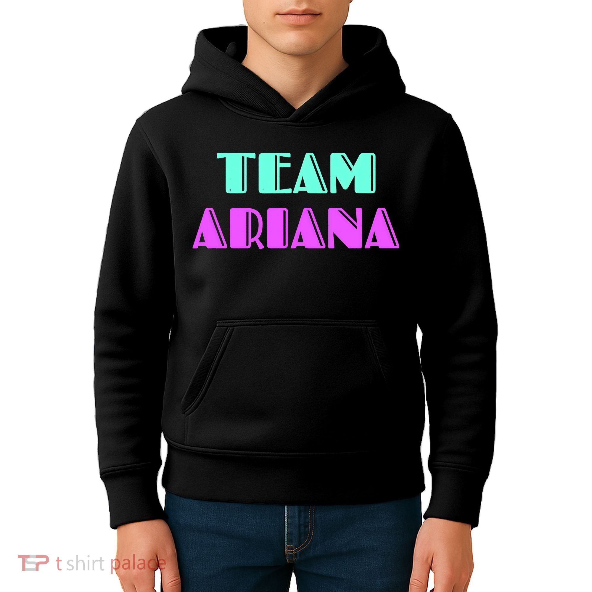 Cheer For Ariana, Show Support Be On Team Ariana | 90s Style Kids Hoodie