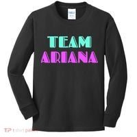 Cheer For Ariana, Show Support Be On Team Ariana | 90s Style Kids Long Sleeve Shirt thumb 0