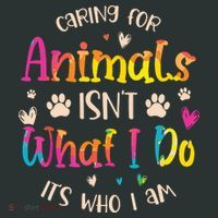 Caring For Animals Isnt What I Do Its Who Animal Rescue Mousepad thumb 1