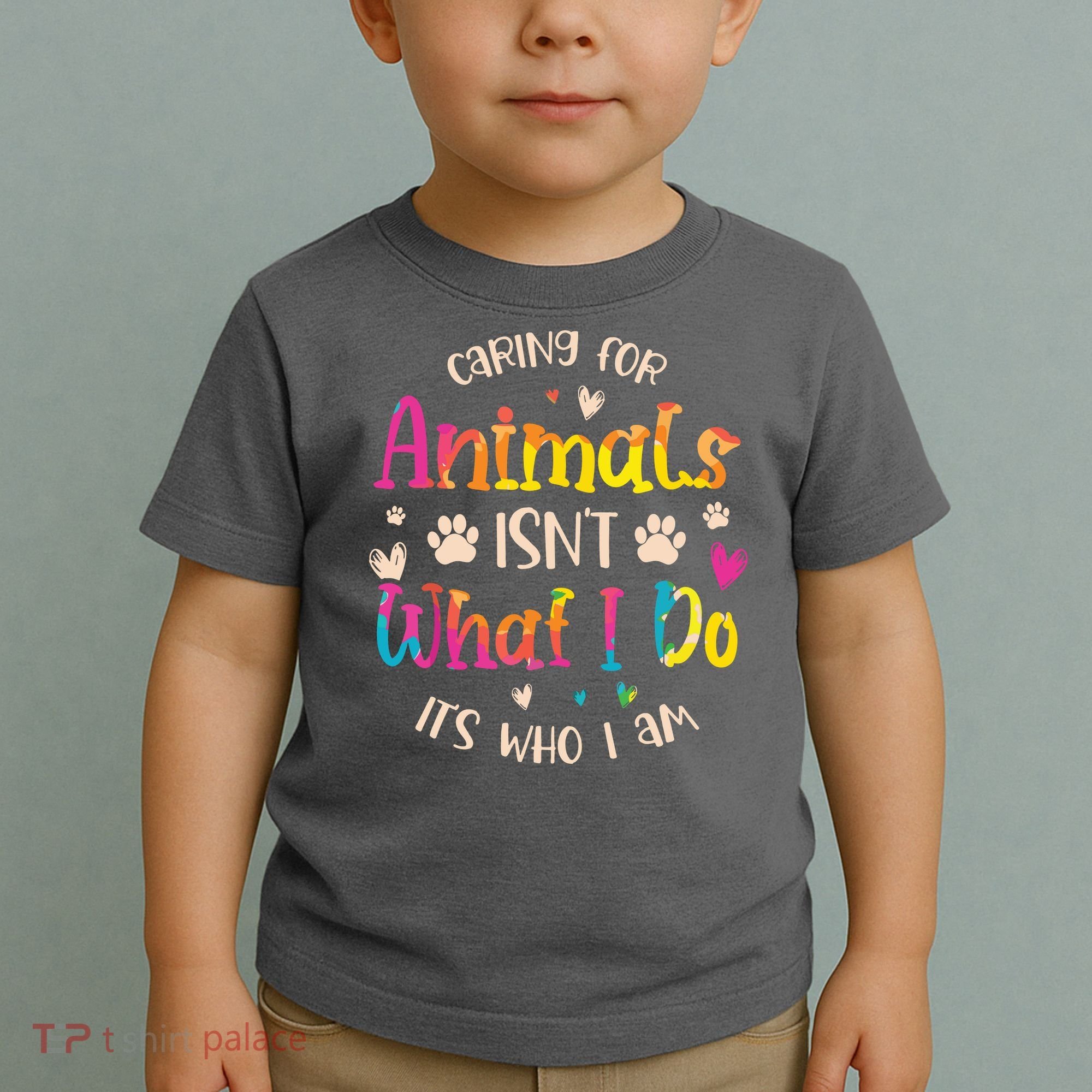 Caring For Animals Isnt What I Do Its Who Animal Rescue Toddler T-Shirt