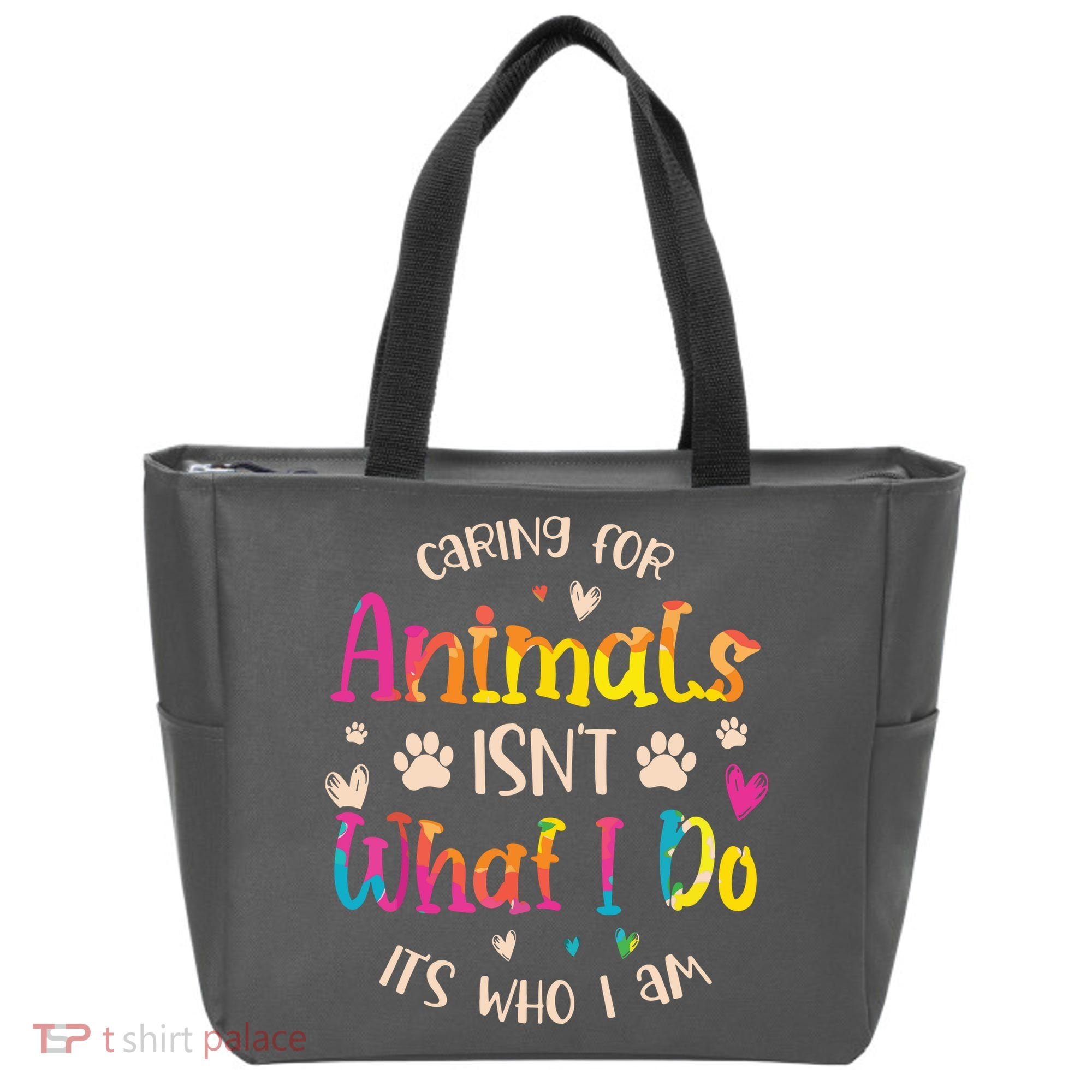 Caring For Animals Isnt What I Do Its Who Animal Rescue Tote Bag