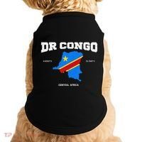 Congolese Flag And Map Dr. Congo Coordinates Doggie Tank thumb 0