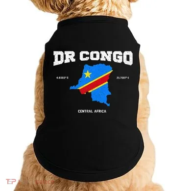 Congolese Flag And Map Dr. Congo Coordinates Doggie Tank