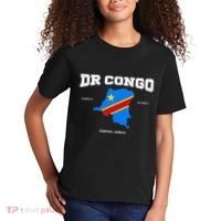 Congolese Flag And Map Dr. Congo Coordinates Kids T-Shirt thumb 2