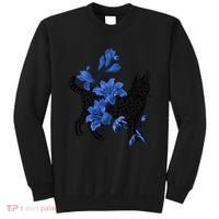 Cat Flower Art Cute Sweatshirt thumb 0