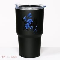 Cat Flower Art Cute Tumbler thumb 0
