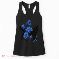 Cat Flower Art Cute Women's Tank Top thumb 0