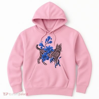 Cat Flower Art Cute Hoodie