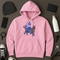 Cat Flower Art Cute Hoodie thumb 3