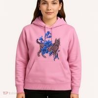 Cat Flower Art Cute Hoodie thumb 5
