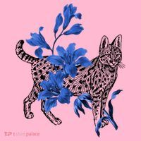 Cat Flower Art Cute Button thumb 1