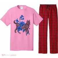 Cat Flower Art Cute Pajama Set thumb 0