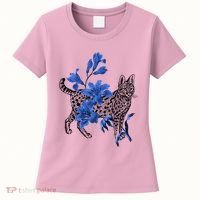 Cat Flower Art Cute Women's T-Shirt thumb 0