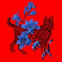 Cat Flower Art Cute Santa Hat thumb 1