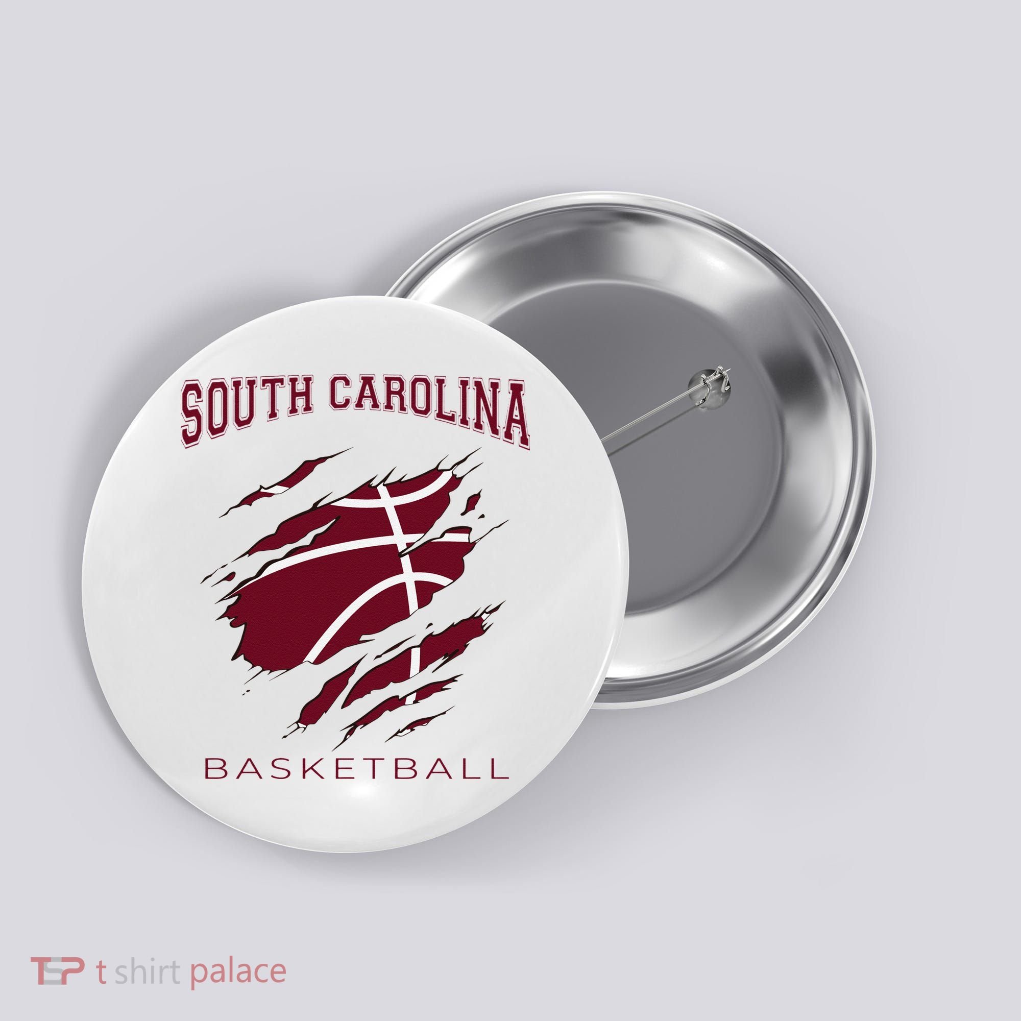 Carolinas Fan Apparel Hoops Gear South Carolina Basketball Button
