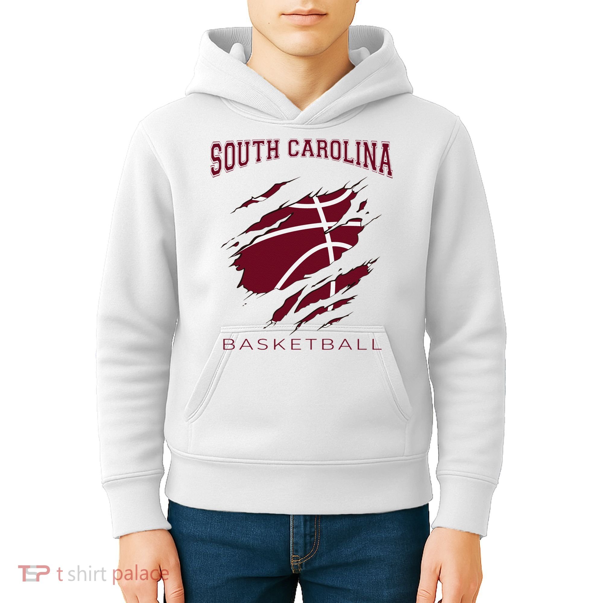 Carolinas Fan Apparel Hoops Gear South Carolina Basketball Kids Hoodie