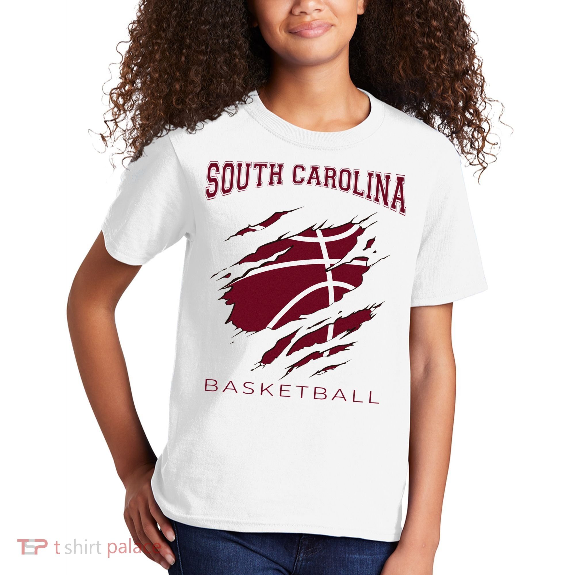 Carolinas Fan Apparel Hoops Gear South Carolina Basketball Kids T-Shirt