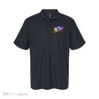 Cool Funny Autism Awareness Galaxy Puzzle Piece Astronaut Polo thumb 0