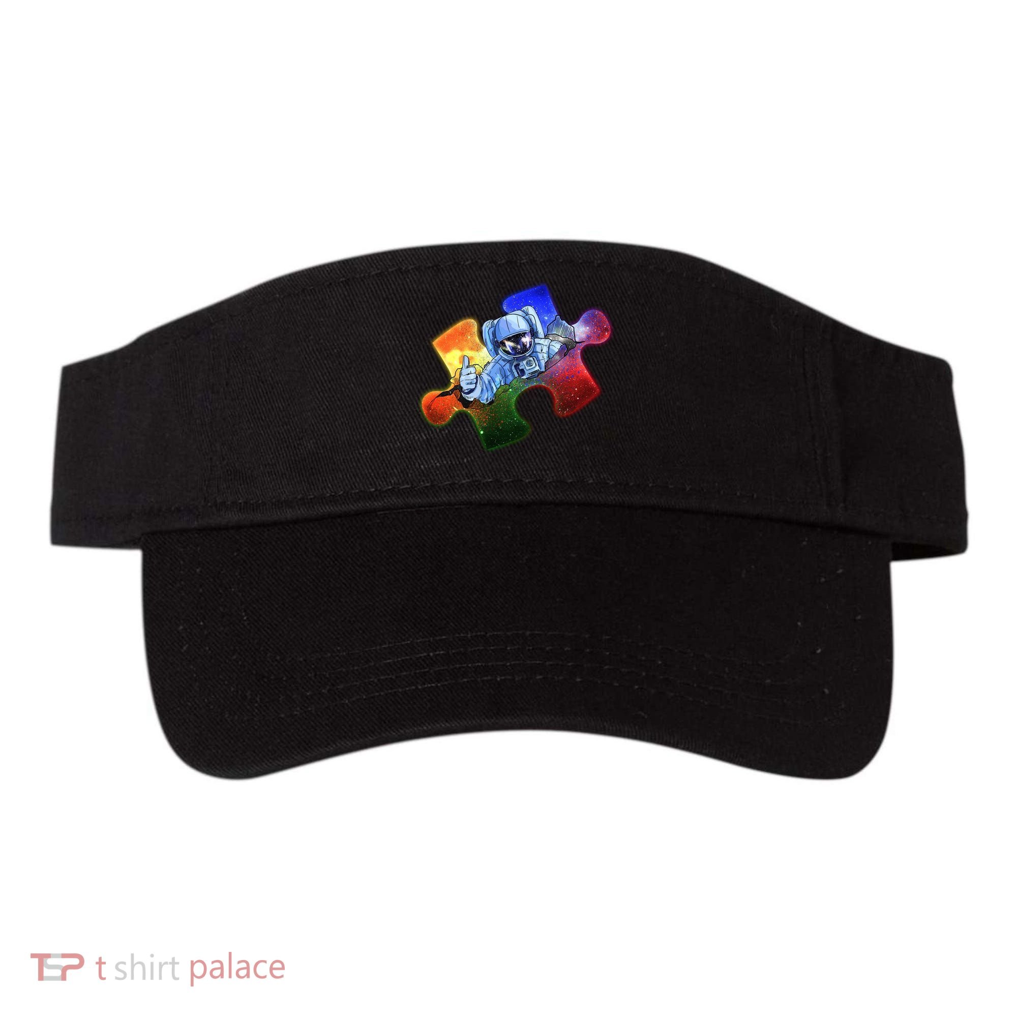 Cool Funny Autism Awareness Galaxy Puzzle Piece Astronaut Visor