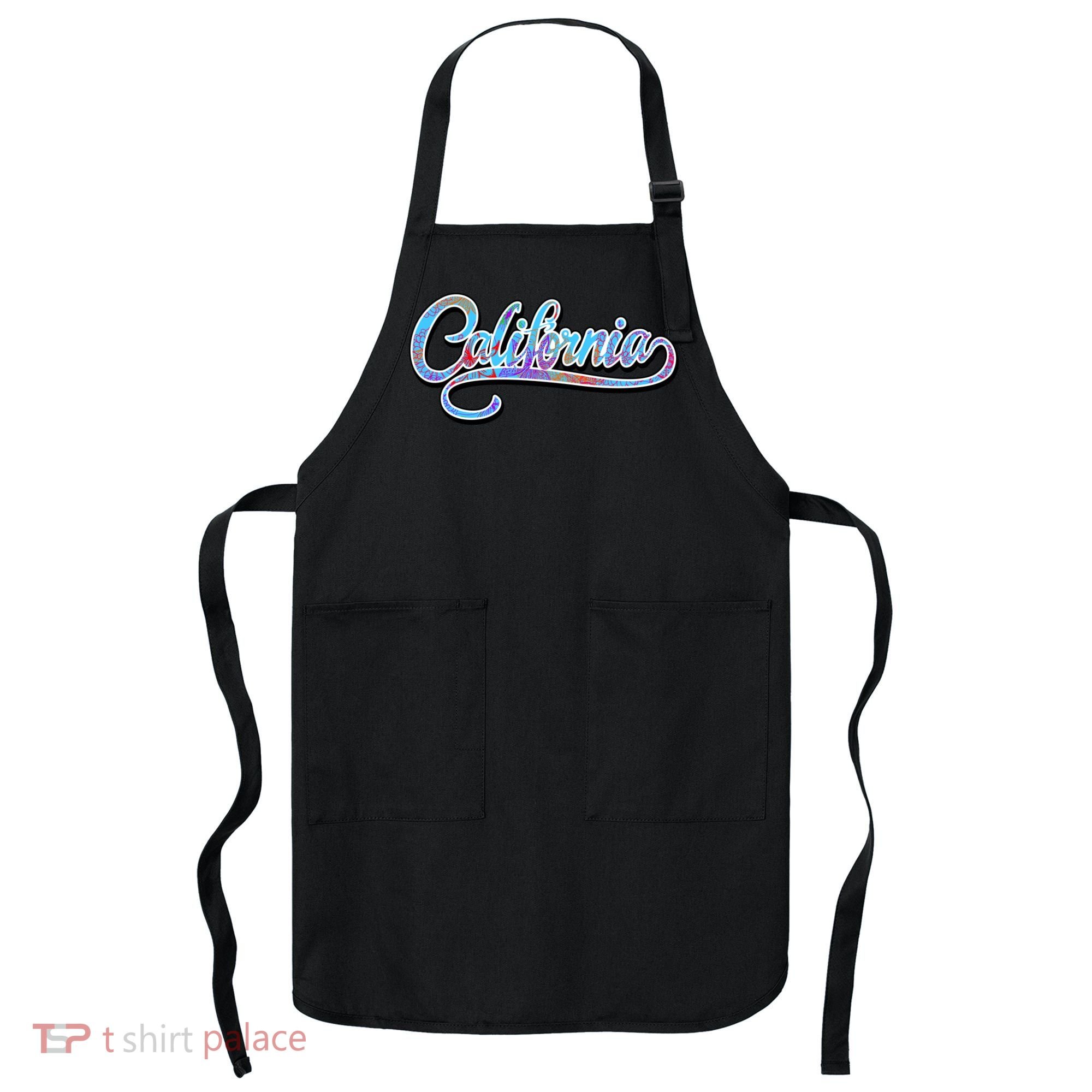 California Flower And Palm Apron