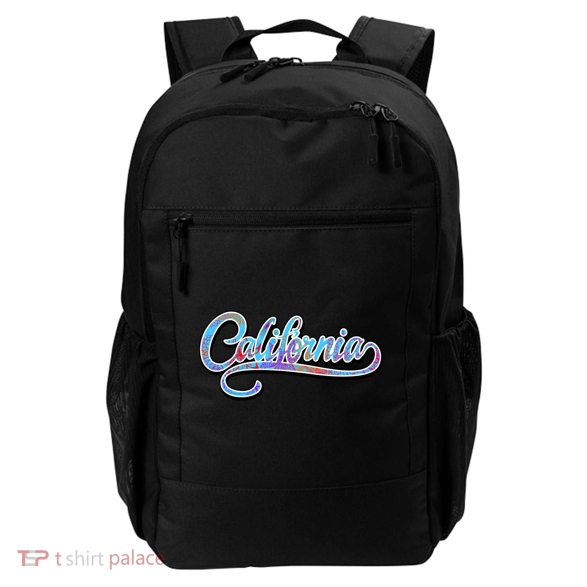 California Flower And Palm Backpack