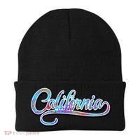 California Flower And Palm Beanie thumb 0