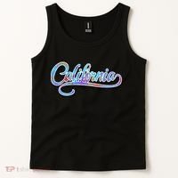 California Flower And Palm Tank Top thumb 2