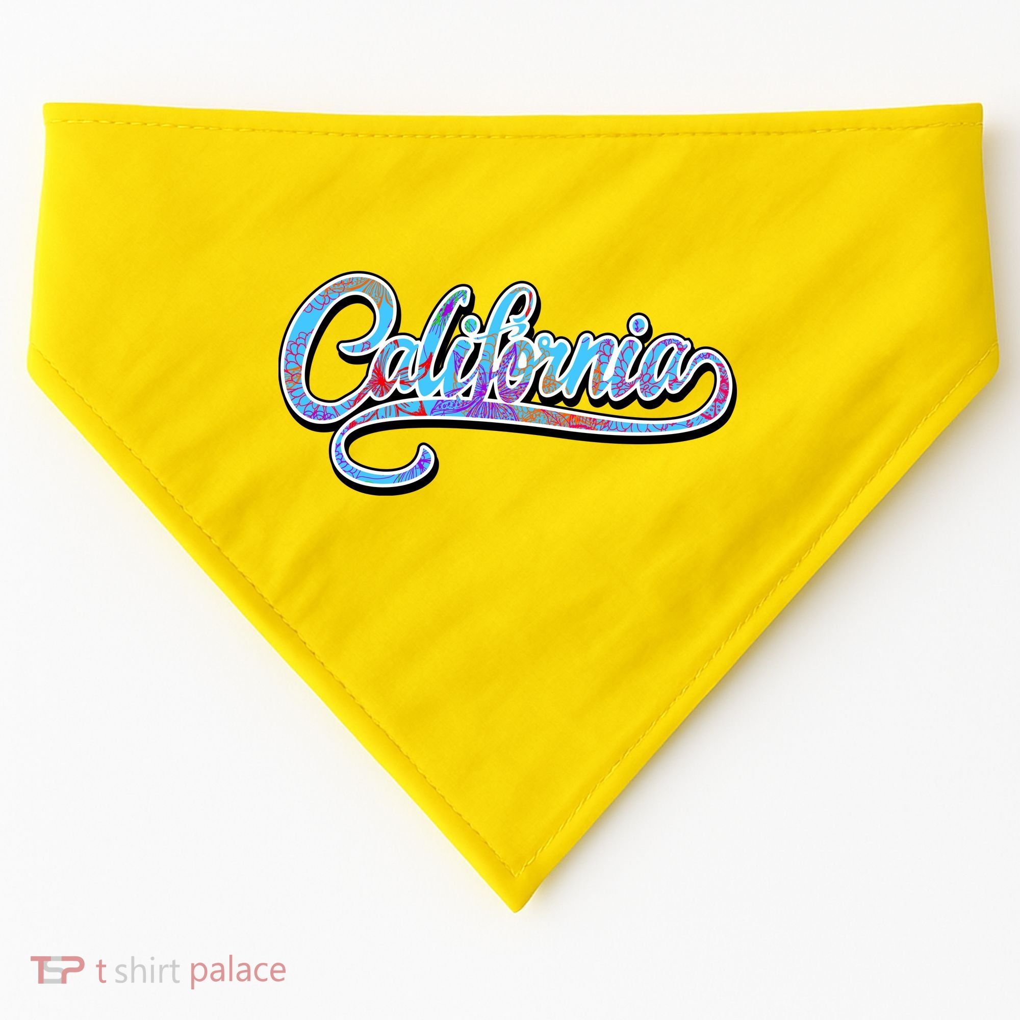 California Flower And Palm USA-Made Doggie Bandana