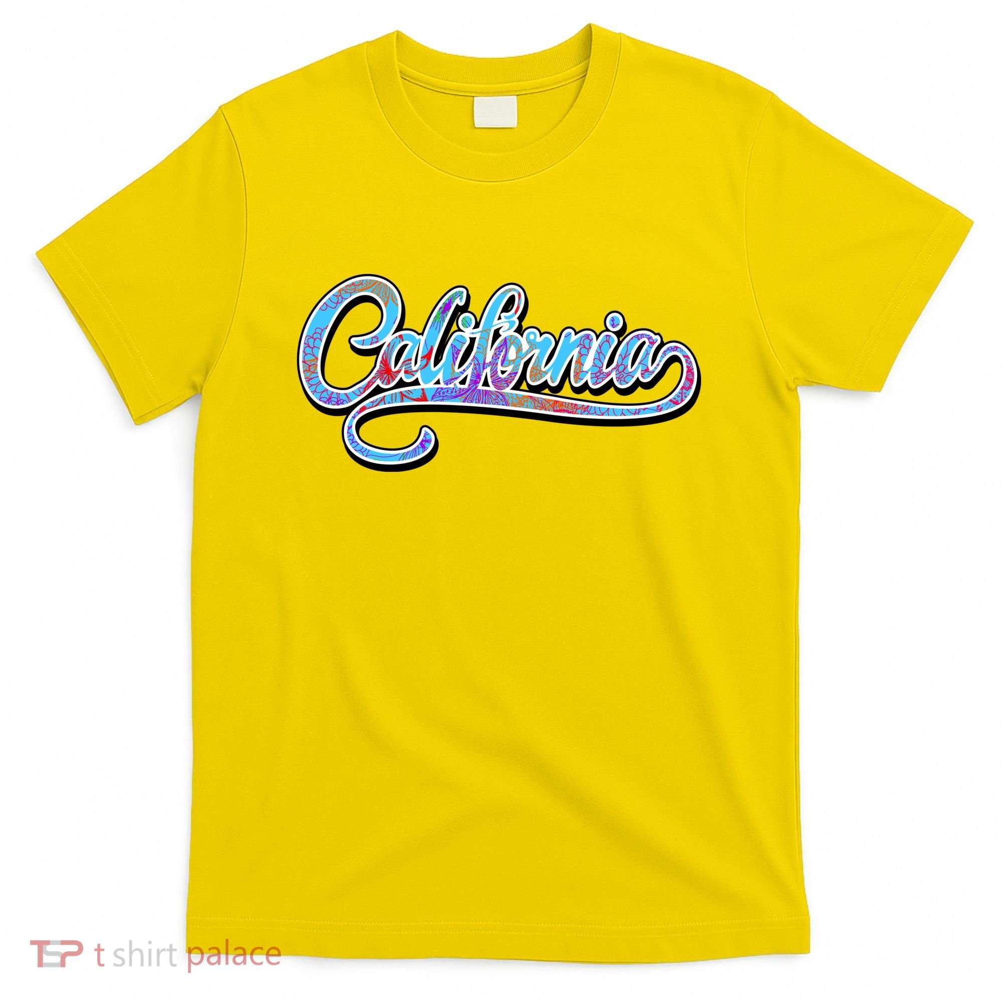 California Flower And Palm T-Shirt