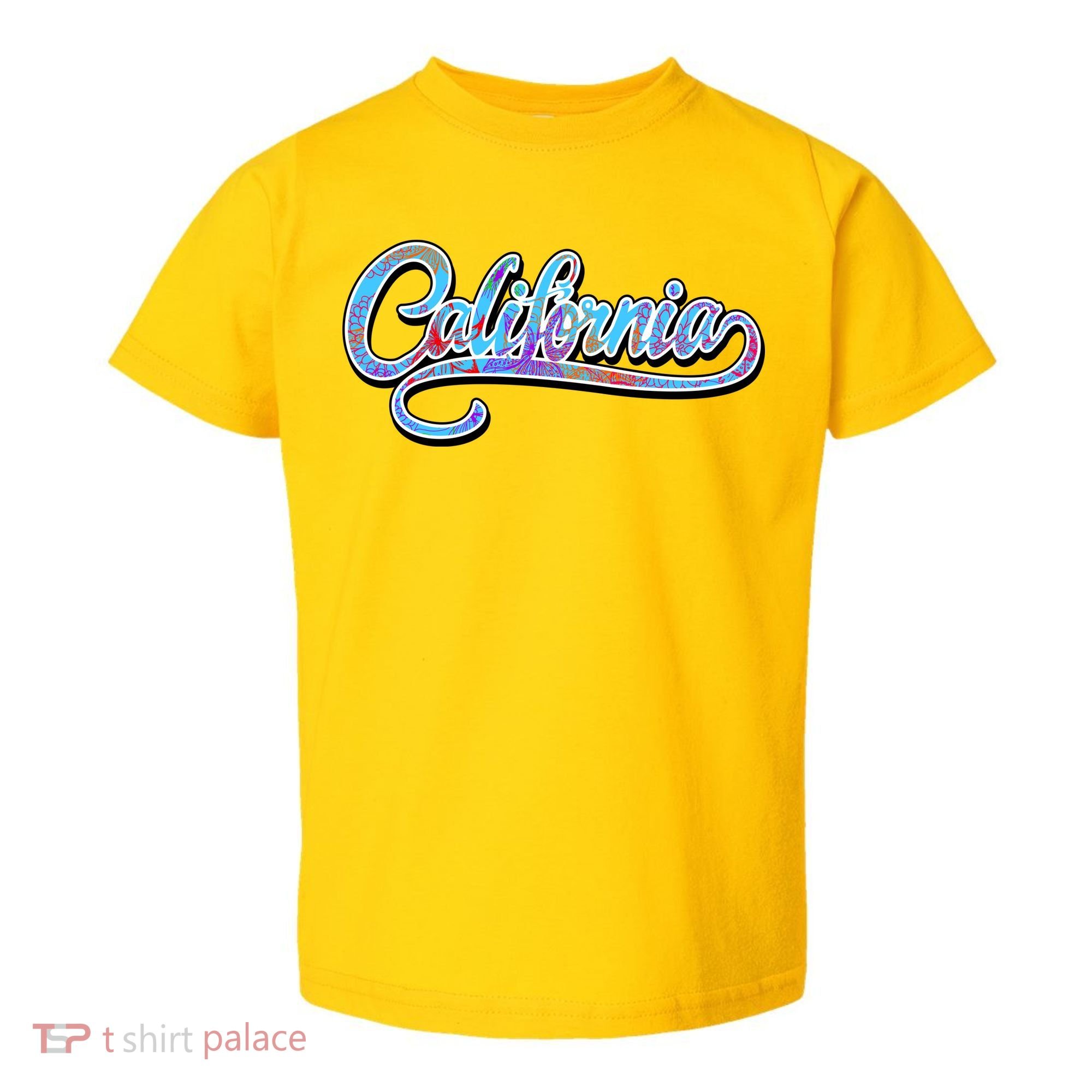 California Flower And Palm Toddler T-Shirt
