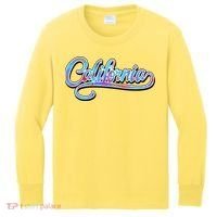 California Flower And Palm Kids Long Sleeve Shirt thumb 0