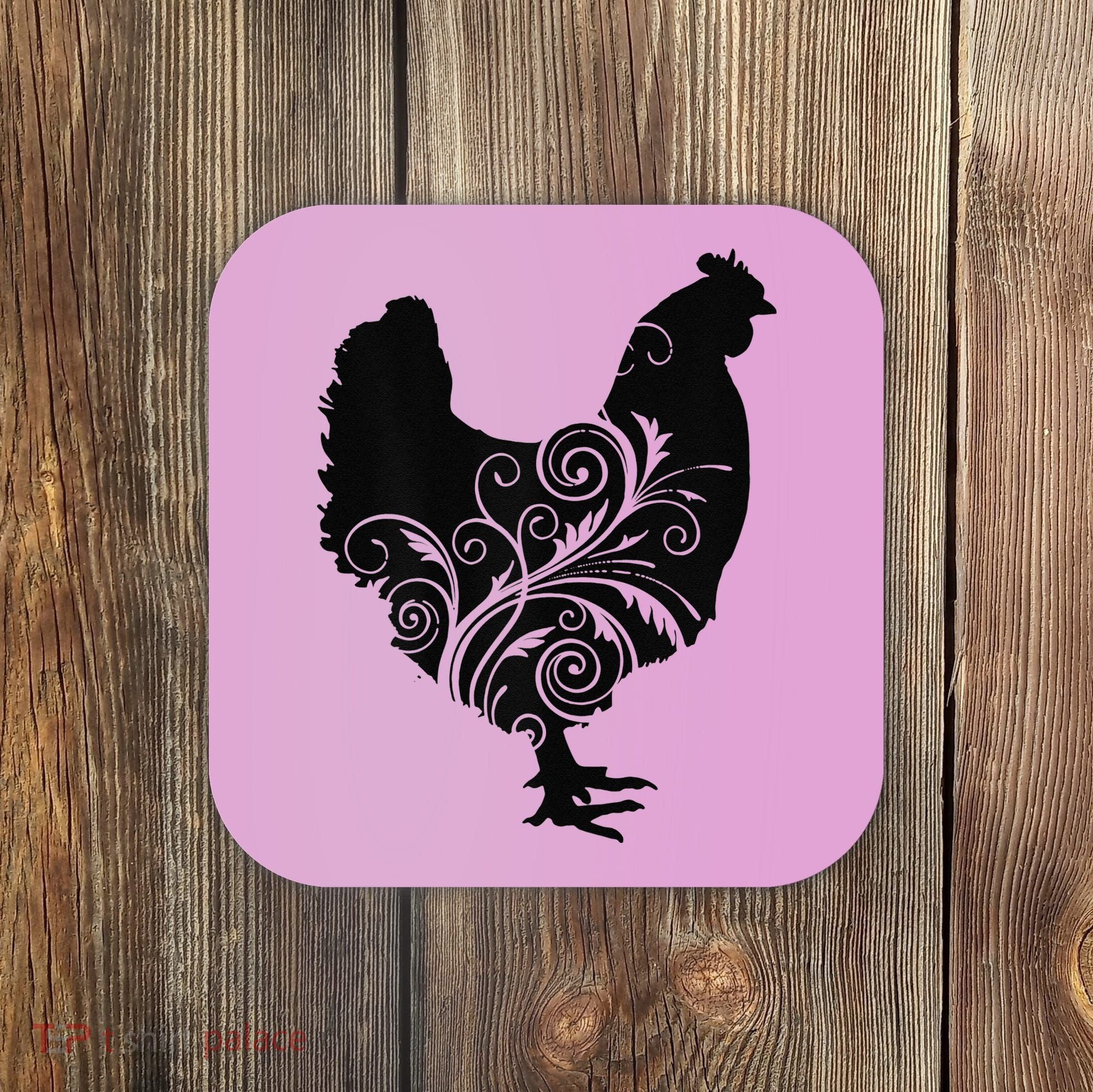 Chicken Farm Animal Poultry Farmer Gift Coaster