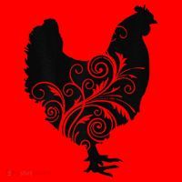 Chicken Farm Animal Poultry Farmer Gift Santa Hat thumb 1