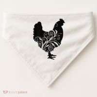 Chicken Farm Animal Poultry Farmer Gift USA-Made Doggie Bandana thumb 0
