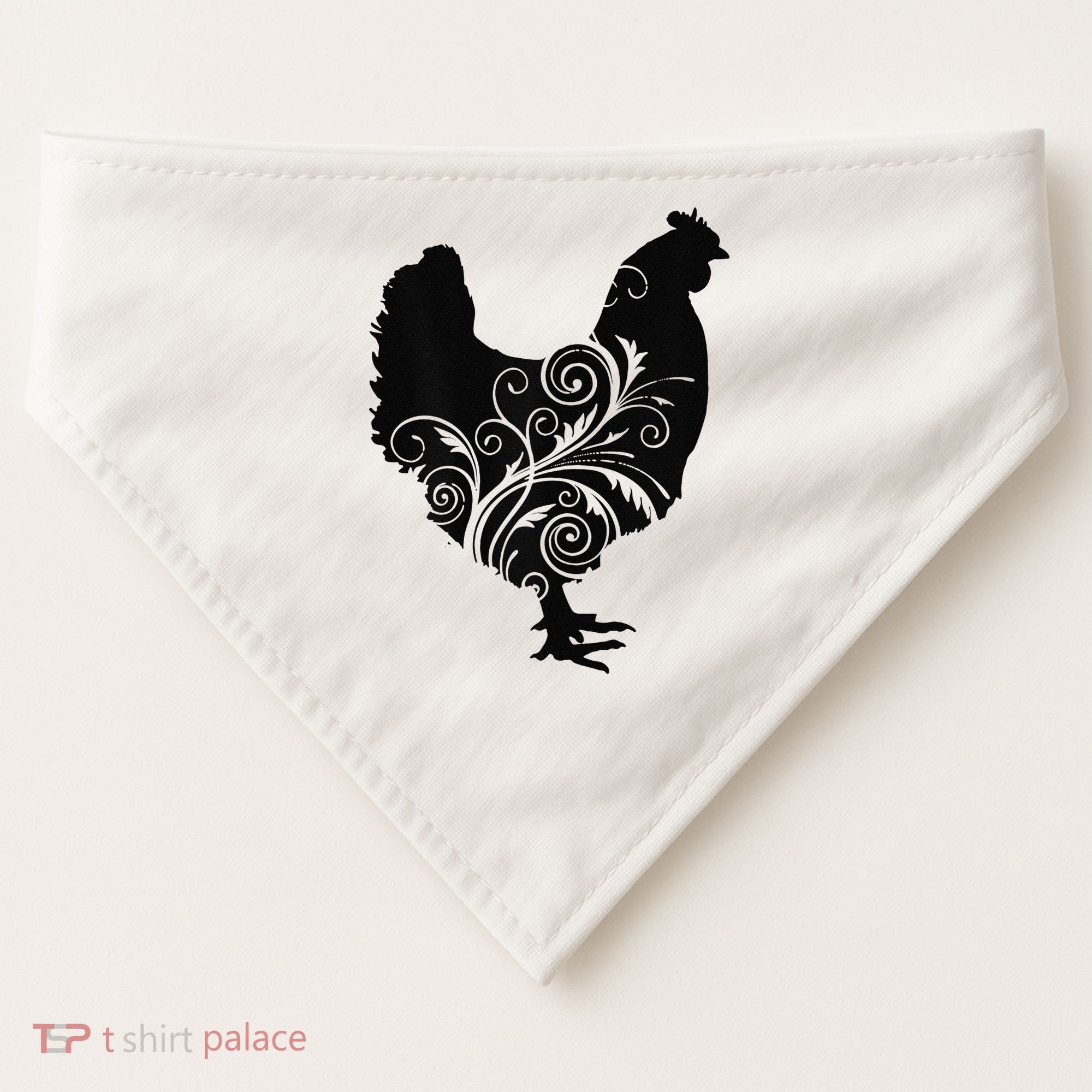 Chicken Farm Animal Poultry Farmer Gift USA-Made Doggie Bandana