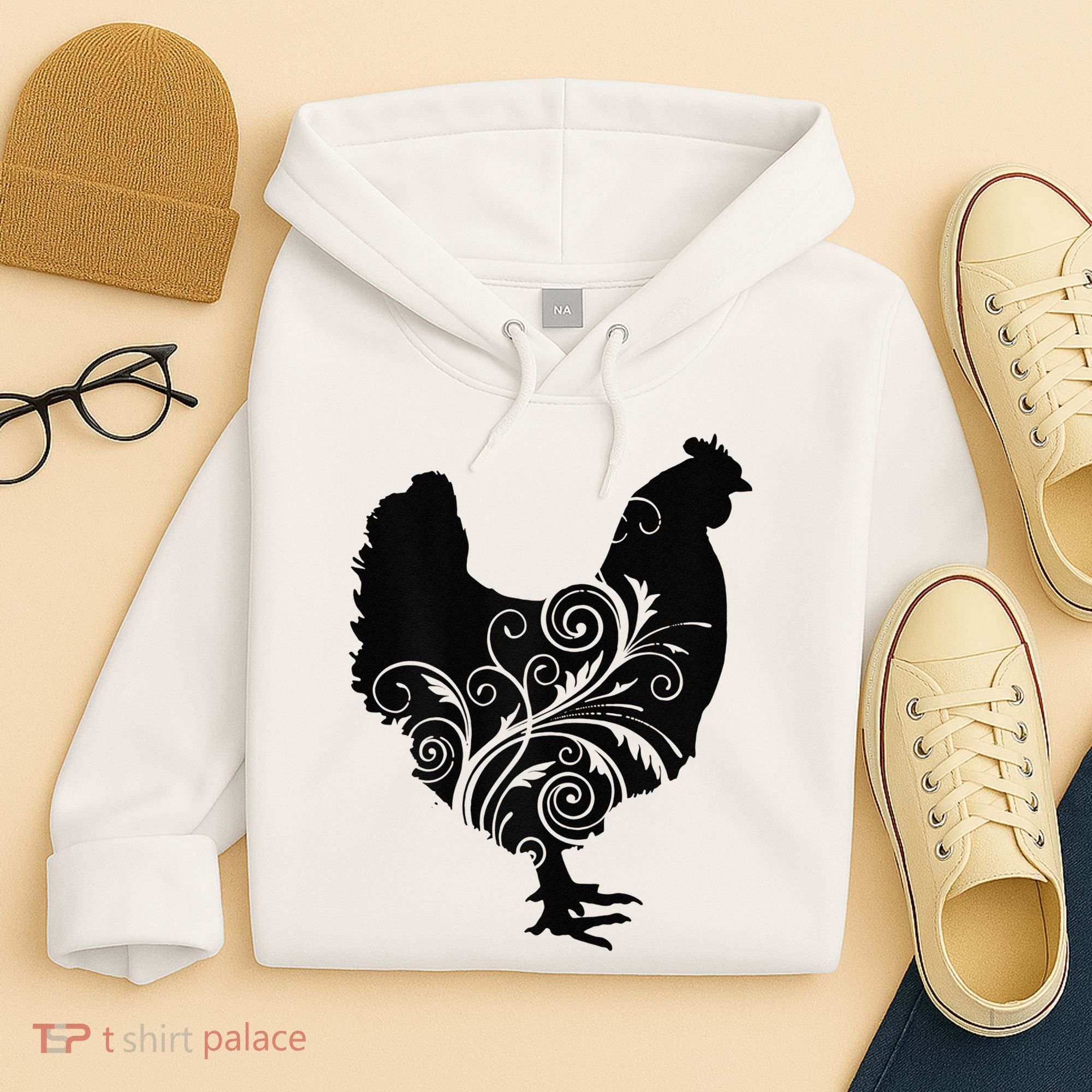 Chicken Farm Animal Poultry Farmer Gift Hoodie