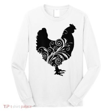 Chicken Farm Animal Poultry Farmer Gift Long Sleeve Shirt