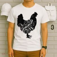 Chicken Farm Animal Poultry Farmer Gift T-Shirt thumb 6