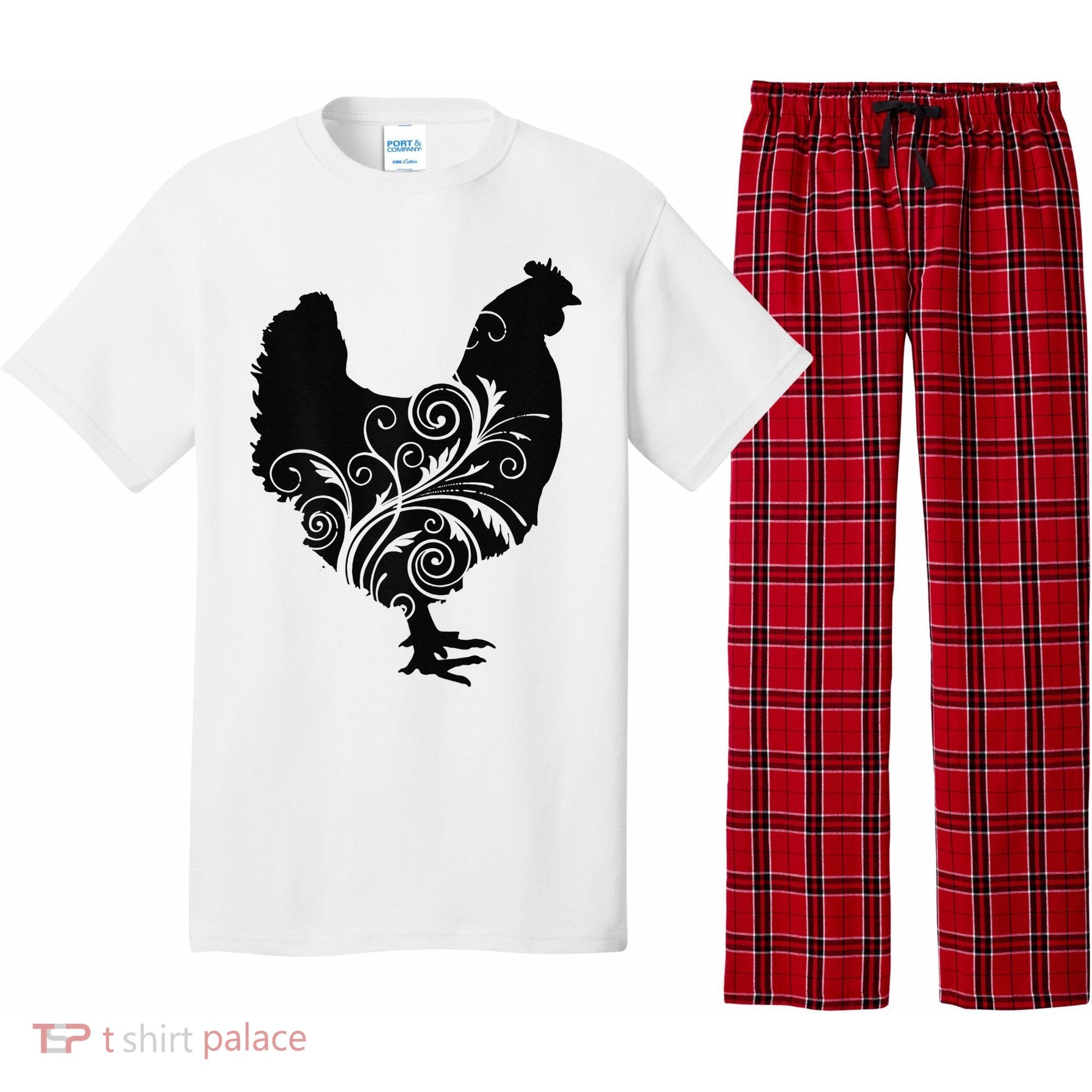 Chicken Farm Animal Poultry Farmer Gift Pajama Set