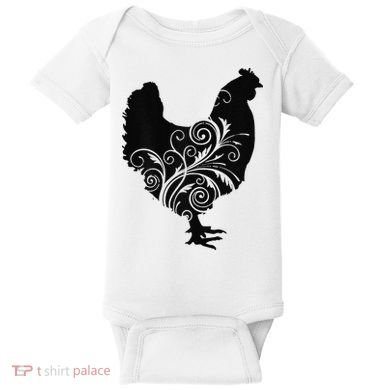 Chicken Farm Animal Poultry Farmer Gift Baby Bodysuit