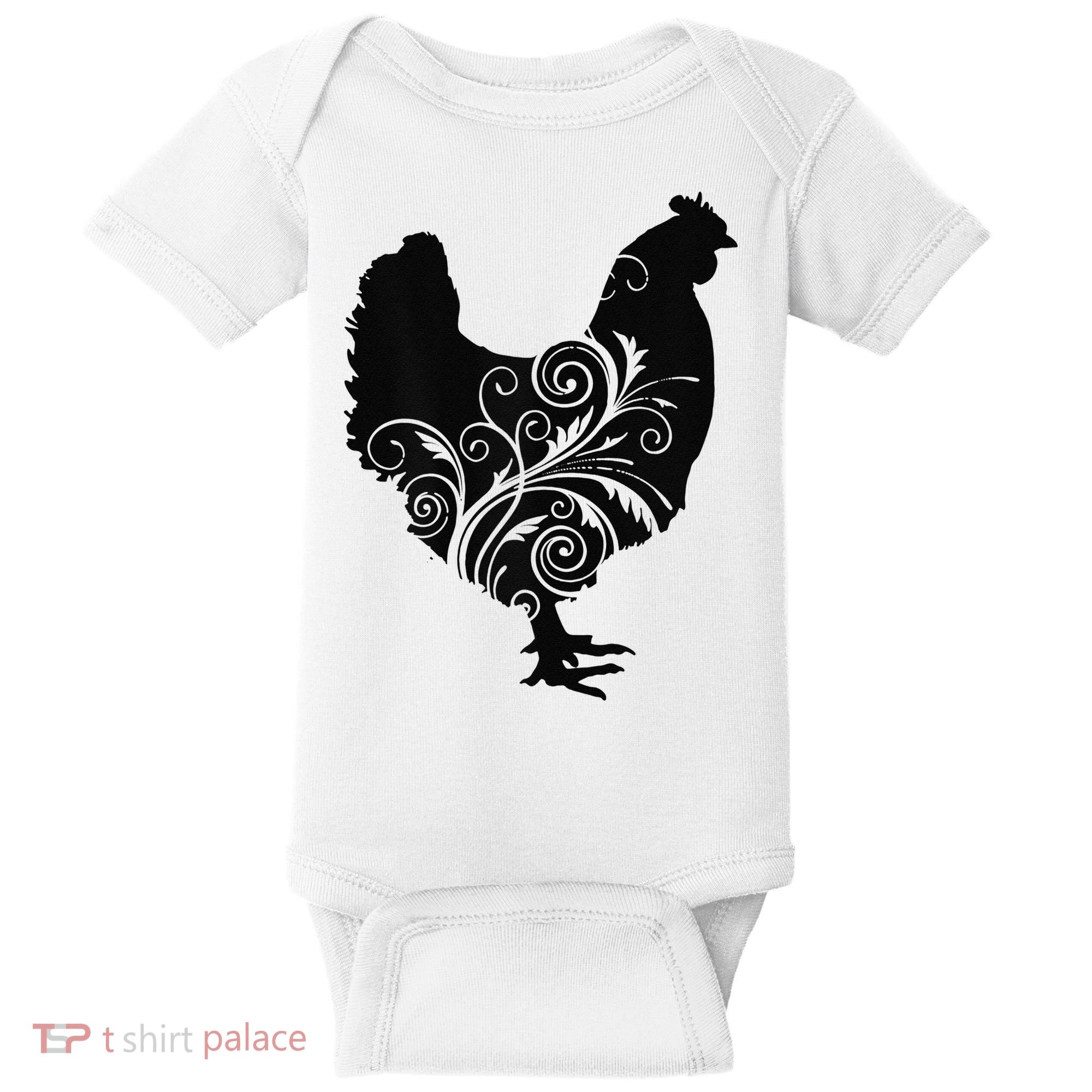 Chicken Farm Animal Poultry Farmer Gift Baby Bodysuit
